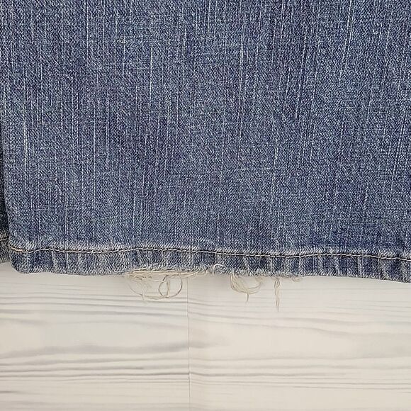 Levi Strauss signature low-rise bootcut blue denim jeans Size 12S - Picture 8 of 15